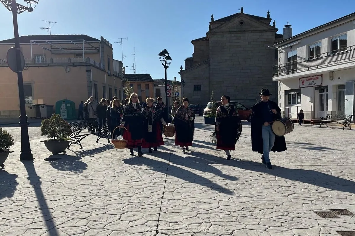 Celebración de la fiesta de las águedas en Barruecopardo