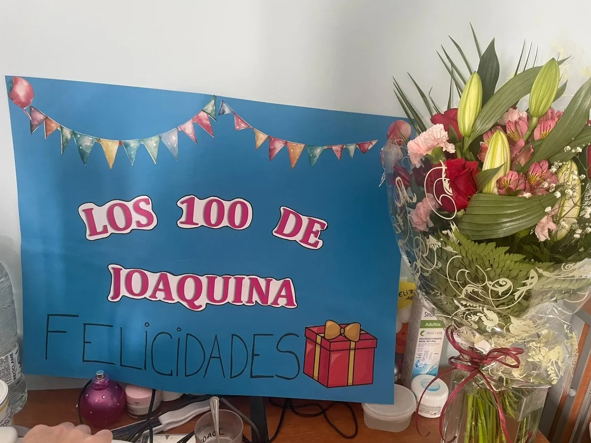Joaquina Pérez Martín llega a los 100 años en la residencia de Aldeadávila