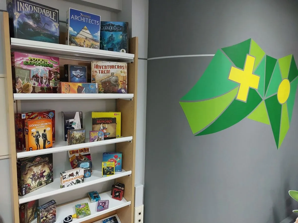 Detalle de la nueva sala de juegos en el Espacio Joven de Salamanca