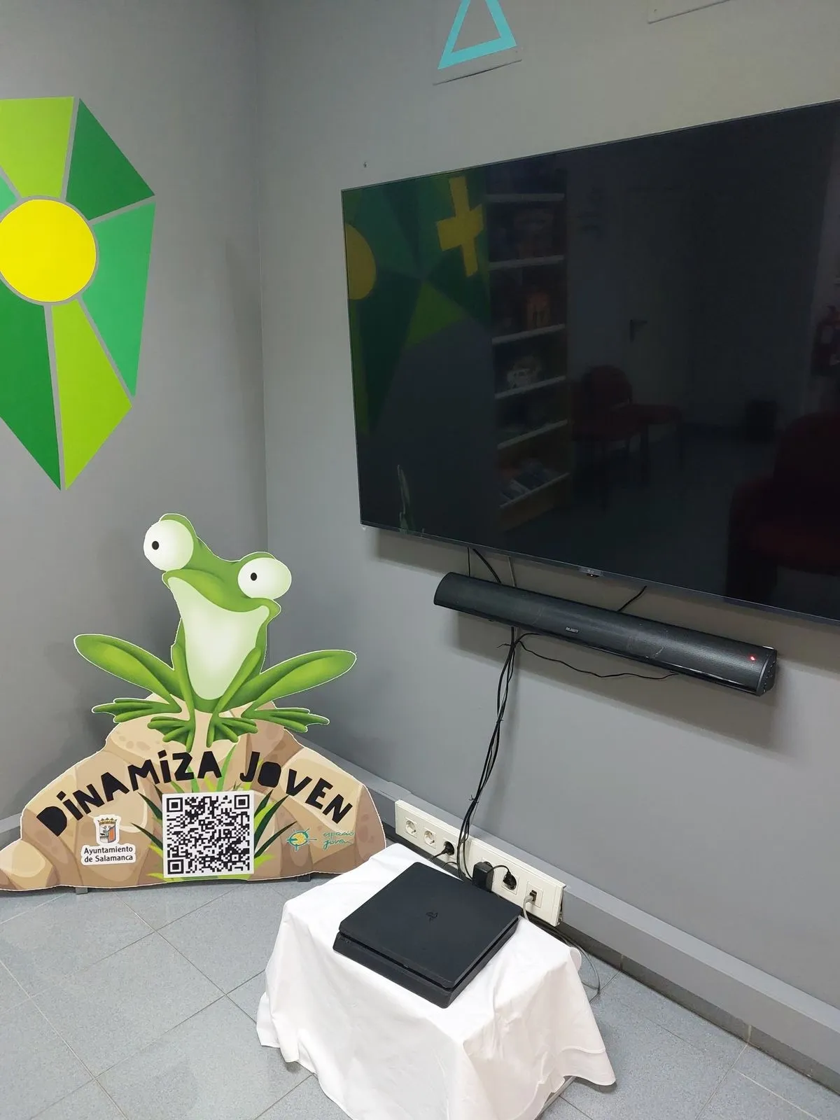 Detalle de la nueva sala de juegos en el Espacio Joven de Salamanca