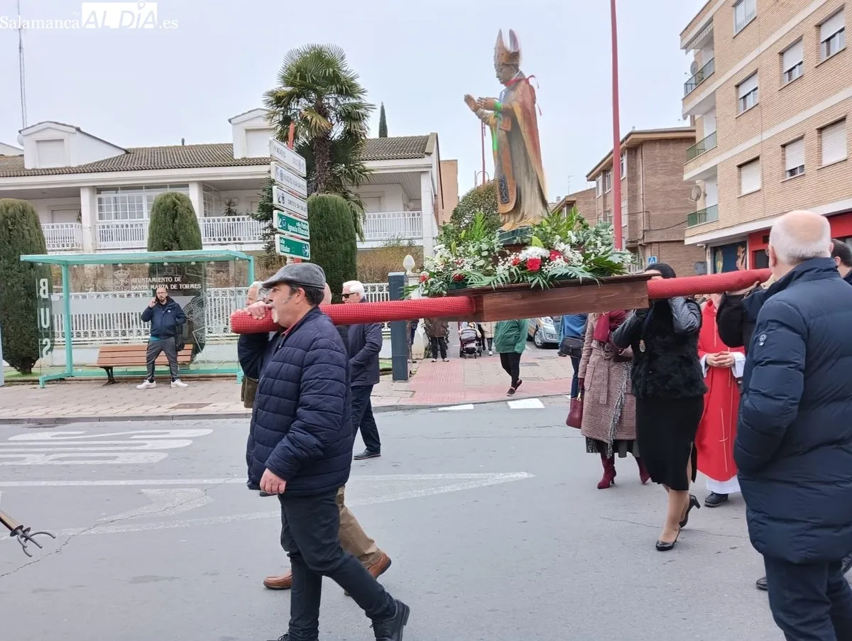 Procesión de San Blas en Santa Marta de Tormes. Foto de Toni Sánchez