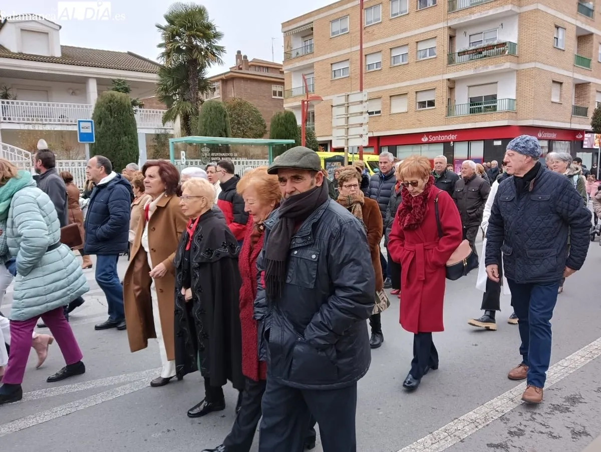 Procesión de San Blas en Santa Marta de Tormes. Foto de Toni Sánchez