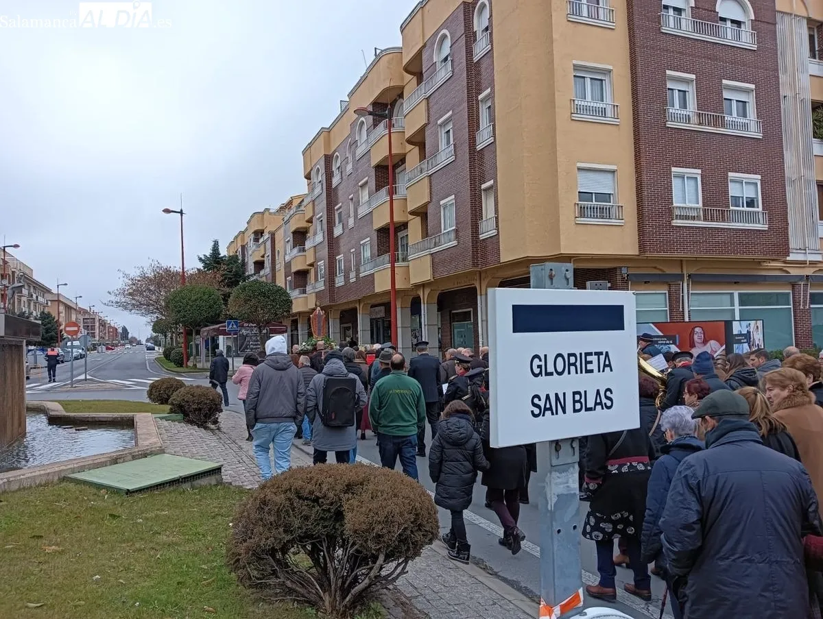 Procesión de San Blas en Santa Marta de Tormes. Foto de Toni Sánchez