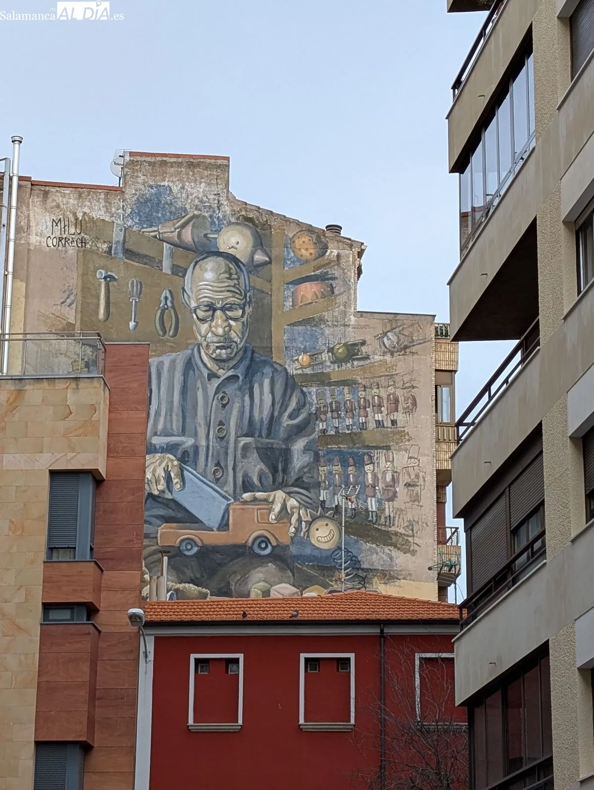 'Geppeto', de Milu Correch, en el barrio del Oeste. Foto: David Sañudo