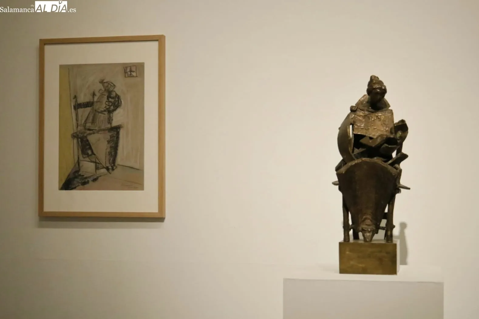 Inauguración de 'Algunas Madres', una exposición sobre la visión de la maternidad del escultor salmantino, con entrada gratuita hasta julio. Foto de David Domínguez