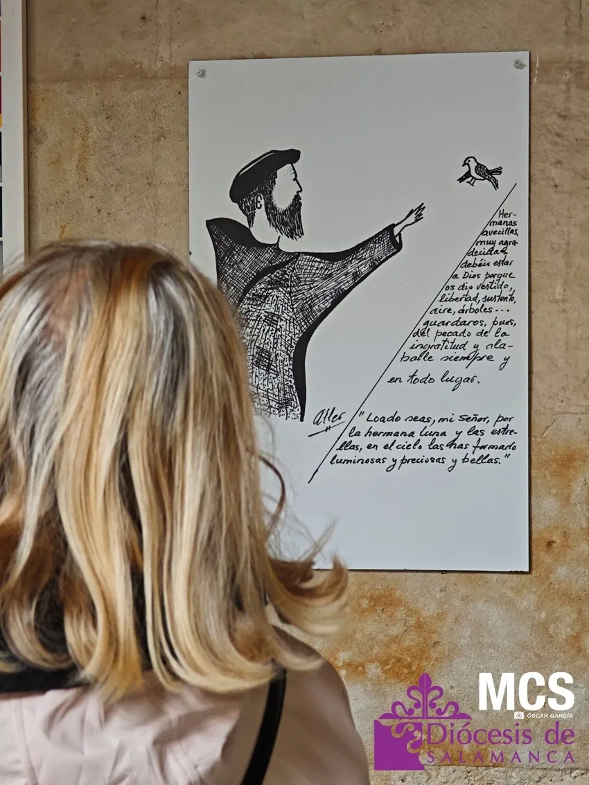 Inauguración de la exposición 'Disegni per pensare e sentire', de Gerardo A. Aller, en la Casa de la Iglesia