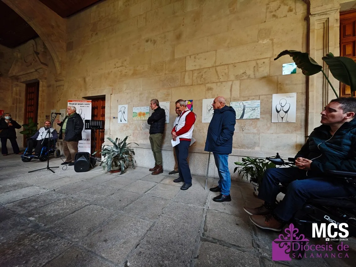 Inauguración de la exposición 'Disegni per pensare e sentire', de Gerardo A. Aller, en la Casa de la Iglesia
