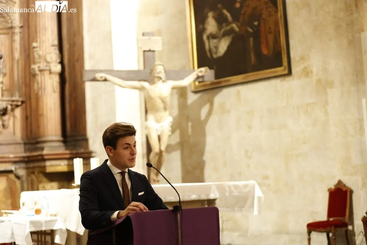 Pablo Mangas Martín, pregonero de la Semana Santa Joven 2025 en Salamanca | FOTOS: David Sañudo