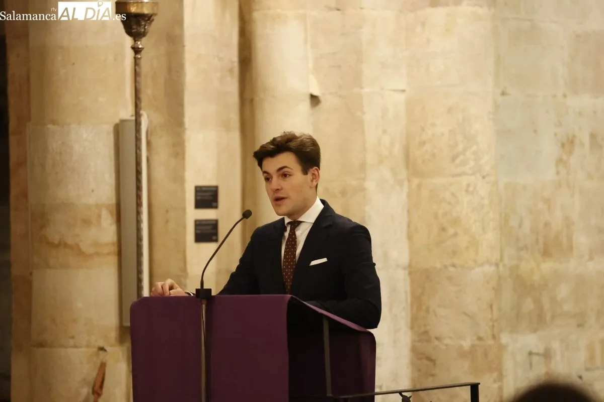 Pablo Mangas Martín, pregonero de la Semana Santa Joven 2025 en Salamanca | FOTOS: David Sañudo