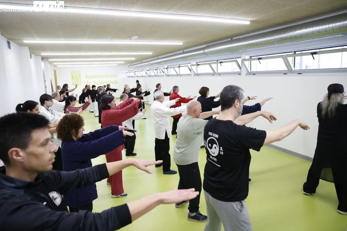 Curso de Taijiquan con el maestro Xu Benli en el pabellón Lazarillo de Tormes de Salamanca. Fotos: David Sañudo