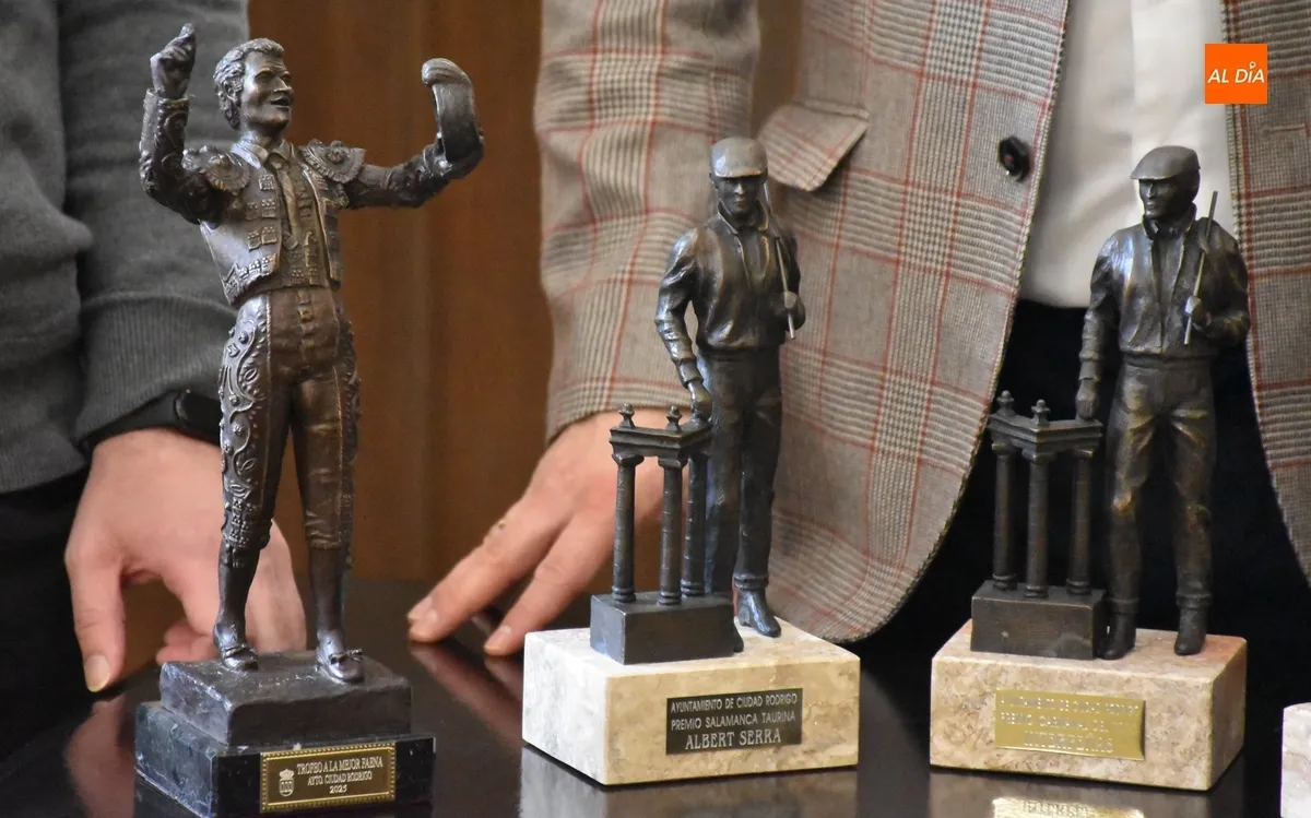 Foto 2 - El mirobrigense Sergio Alonso crea parte de los trofeos de los nuevos Premios Carnaval del Toro