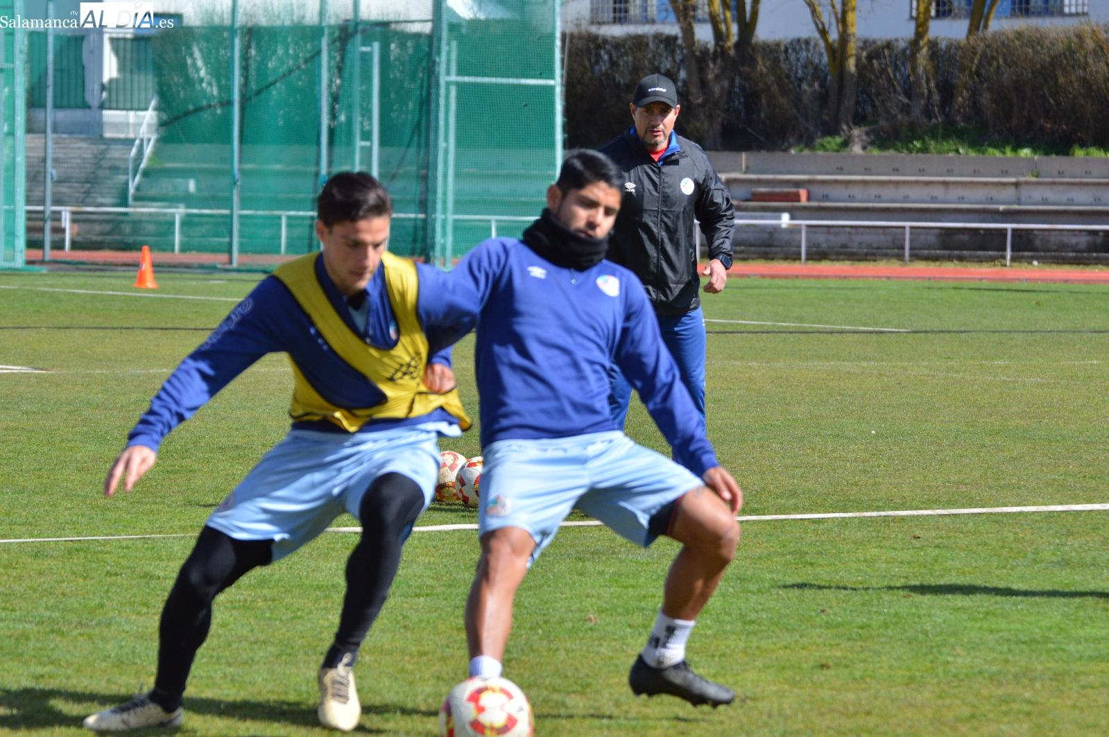 Dueñas vuelve a ocultar sus cartas para Ávila en el entrenamiento del Salamanca UDS... pero podría hacer cambios (FOTOS)