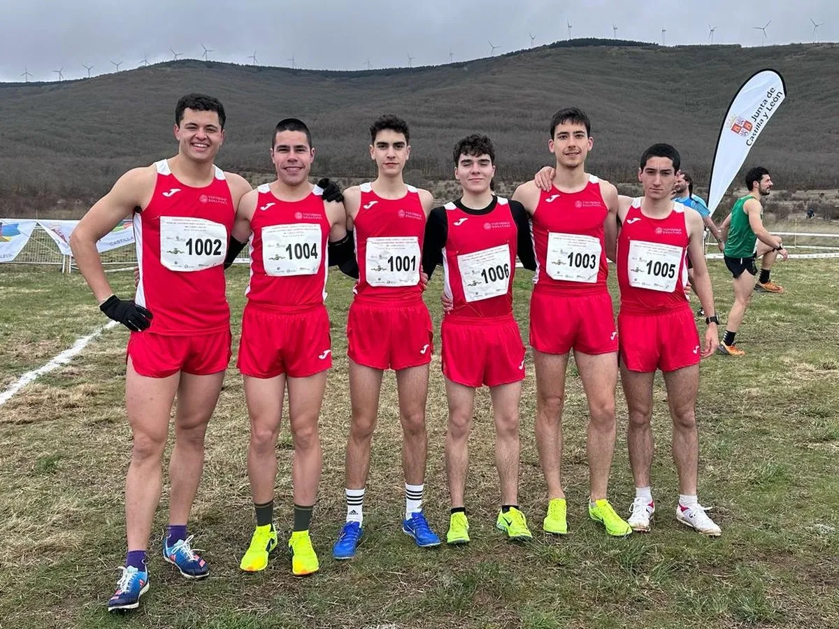 Equipo masculino de la USAL en el Campeonato Universitario de CyL de Campo a Través