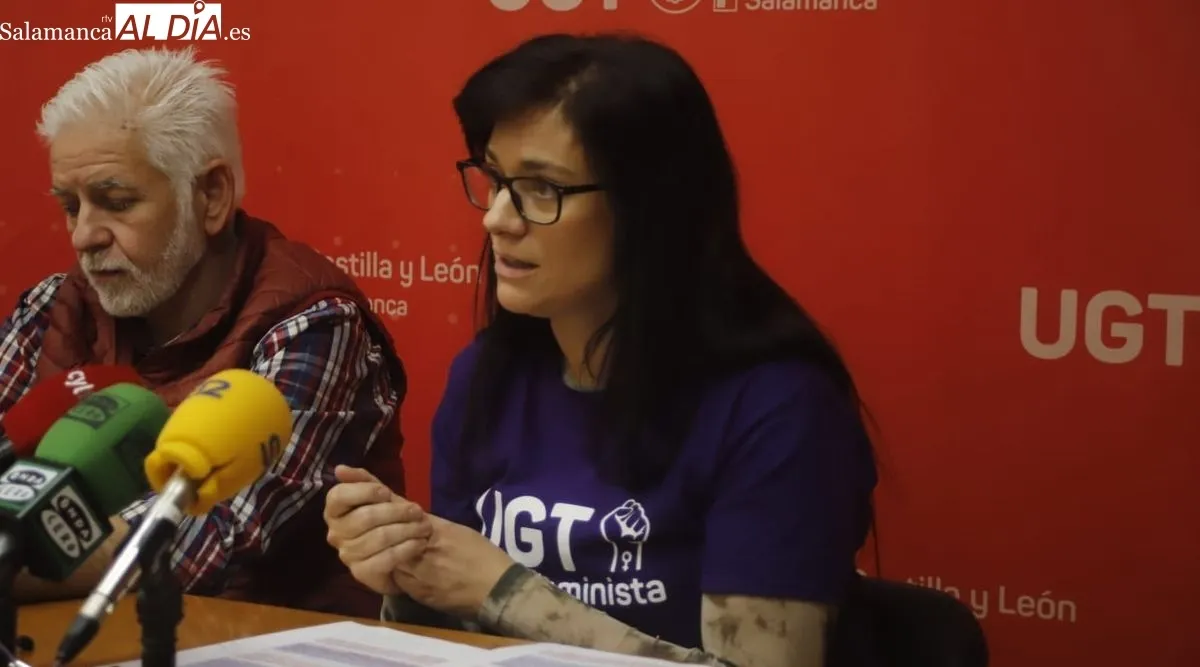 Eider Arriaga Andonegui, secretaria de Organización de FeSMC-UGT Salamanca. Foto de Ángel Puma