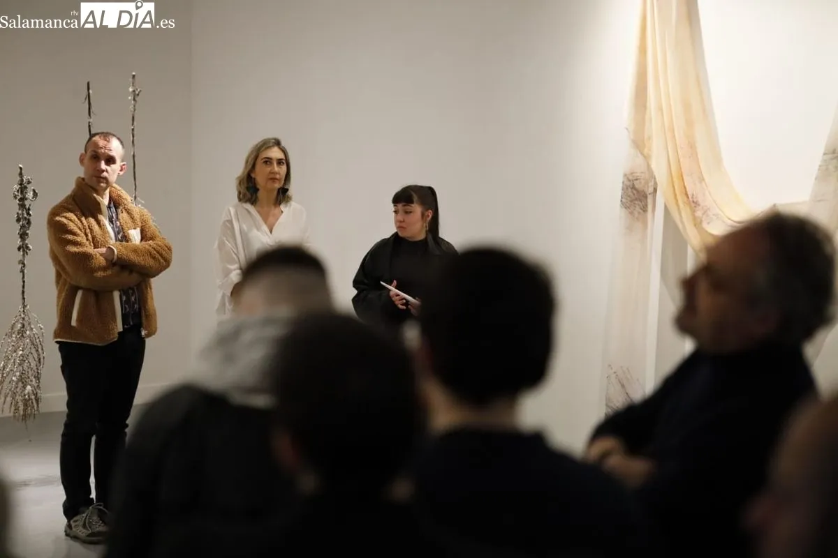 Inauguración de la muestra 'Nidos' en la Facultad de Bellas Artes de la USAL. Fotos: David Domínguez
