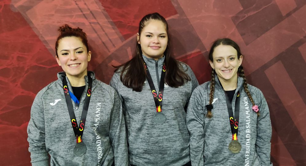 Tres medallas y dos trofeos para las halteras de la USAL en el Campeonato de España Universitario