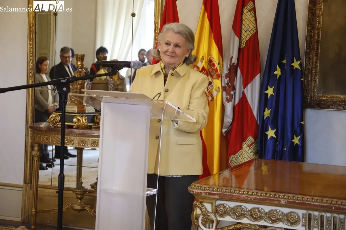 Adolfo García Sastre, Sebastião Helvecio Ramos de Castro y María Urioste Ramón y Cajal, nuevos huéspedes distinguidos de Salamanca | FOTOS: Ángel Puma 