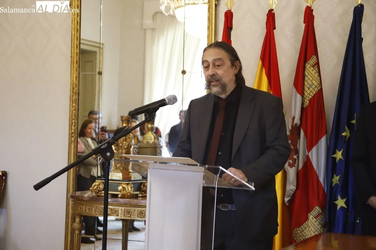 Adolfo García Sastre, Sebastião Helvecio Ramos de Castro y María Urioste Ramón y Cajal, nuevos huéspedes distinguidos de Salamanca | FOTOS: Ángel Puma 