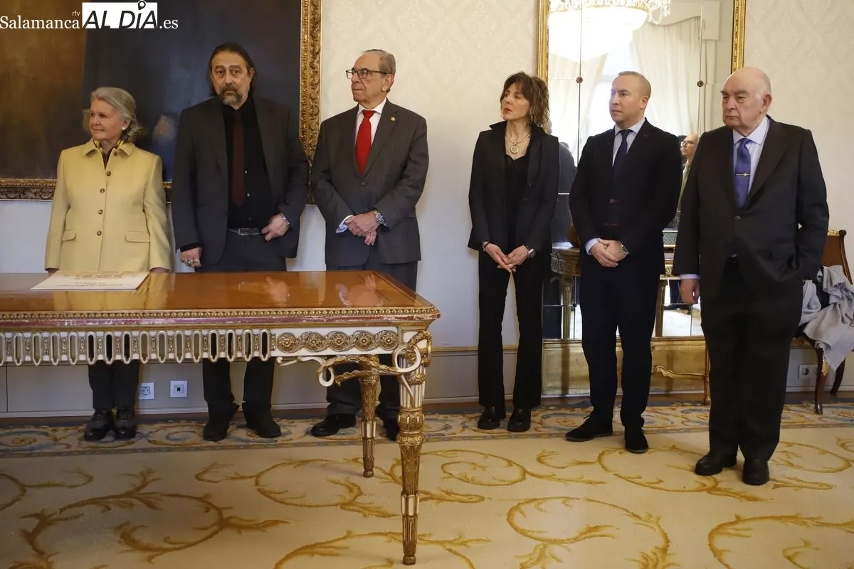 Adolfo García Sastre, Sebastião Helvecio Ramos de Castro y María Urioste Ramón y Cajal, nuevos huéspedes distinguidos de Salamanca | FOTOS: Ángel Puma 