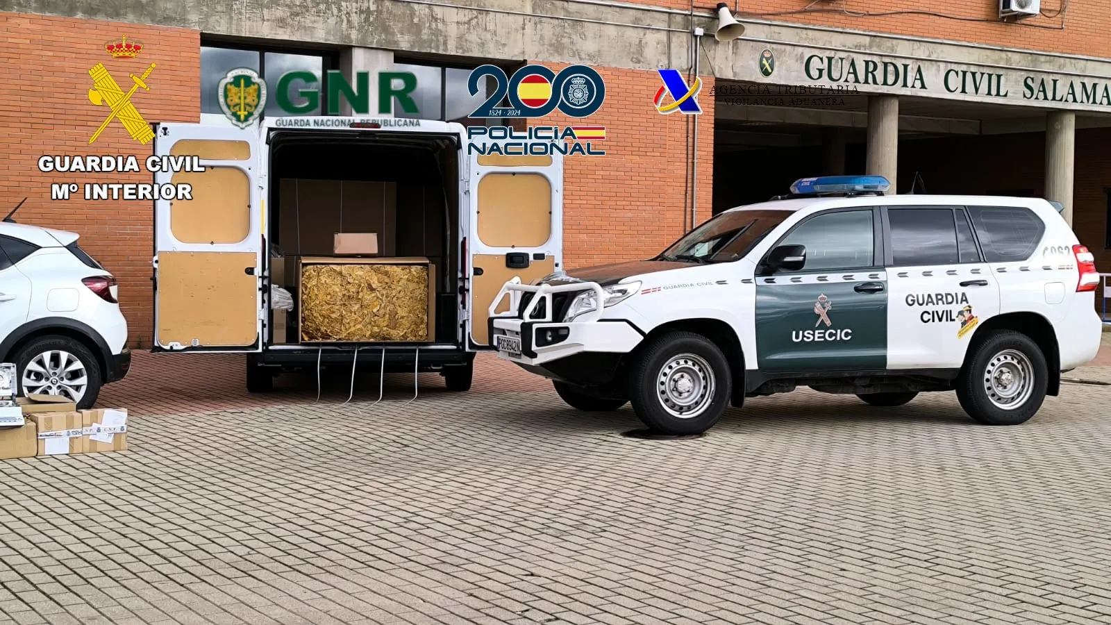 Desarticulada una organización criminal internacional, especializada en el contrabando de tabaco, que operaba en Salamanca 