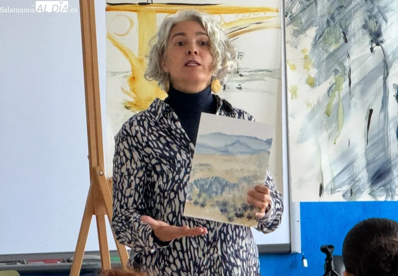 Foto 2 - La vida y la obra de Machado, recorrida en versos y pinturas por los alumnos del IES Germ&aacute;n S&aacute;nchez Ruip&eacute;rez