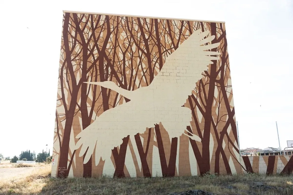 Mural en Juzbado