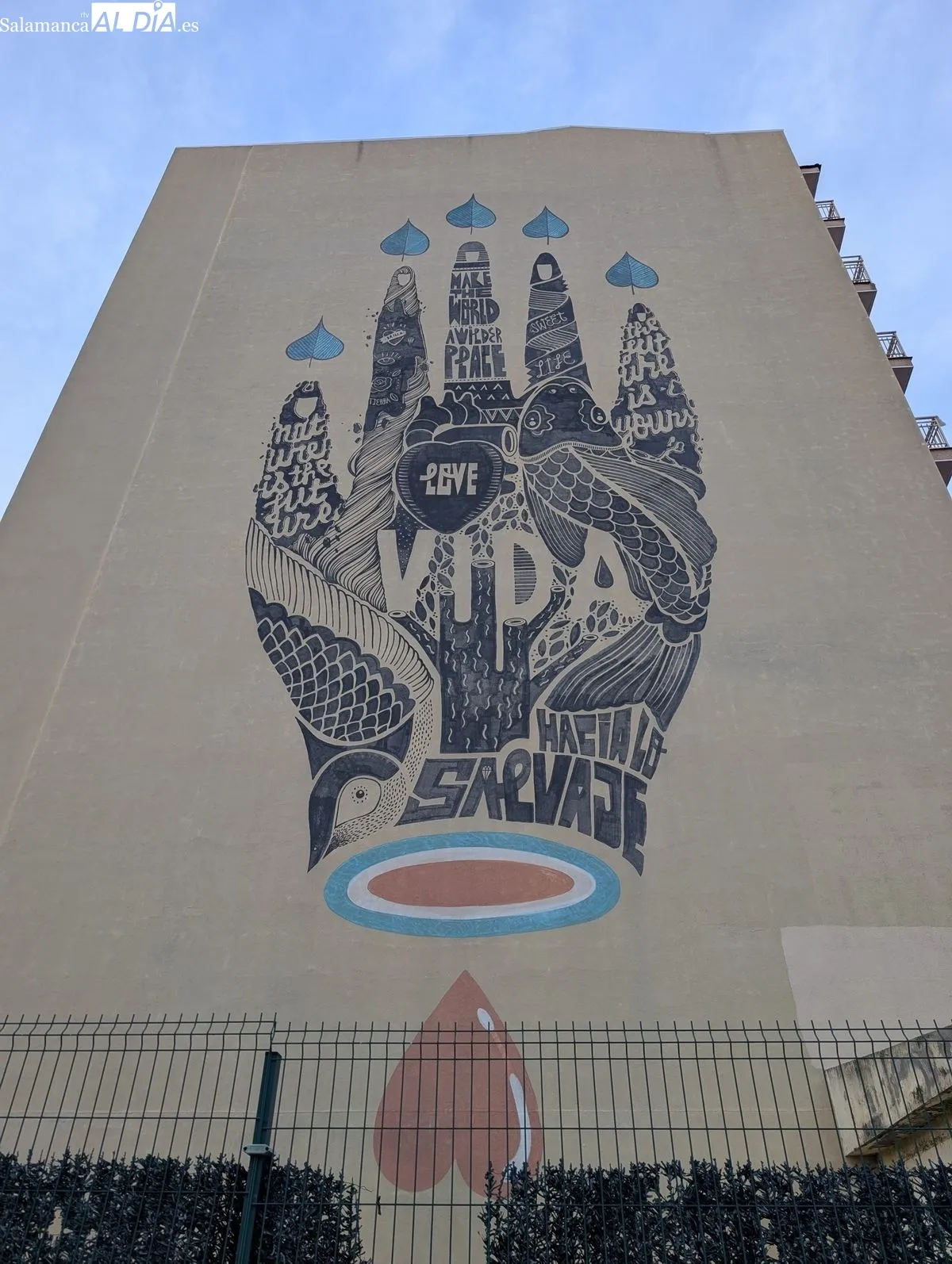 Mural en la avenida María Auxiliadora. Foto: David Sañudo