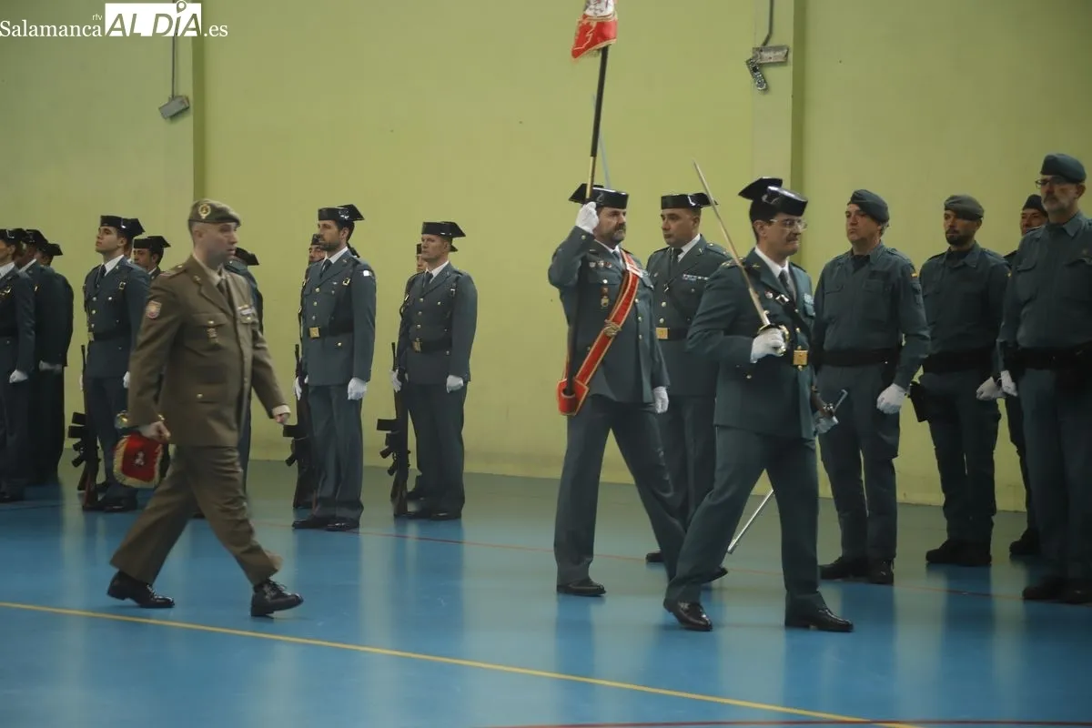Acto de entrega de mando al nuevo Jefe de la Comandancia de la Guardia Civil de Salamanca. Fotos: Ángel Puma