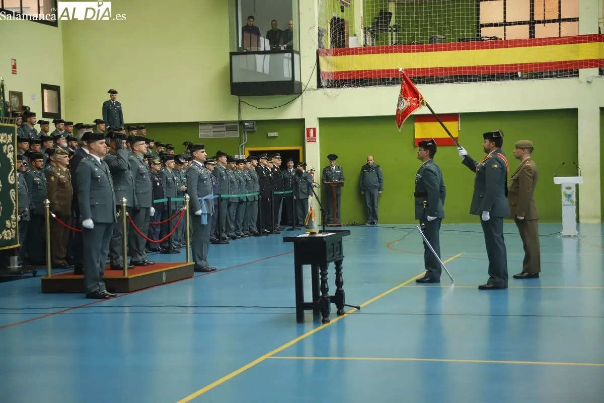 Acto de entrega de mando al nuevo Jefe de la Comandancia de la Guardia Civil de Salamanca. Fotos: Ángel Puma