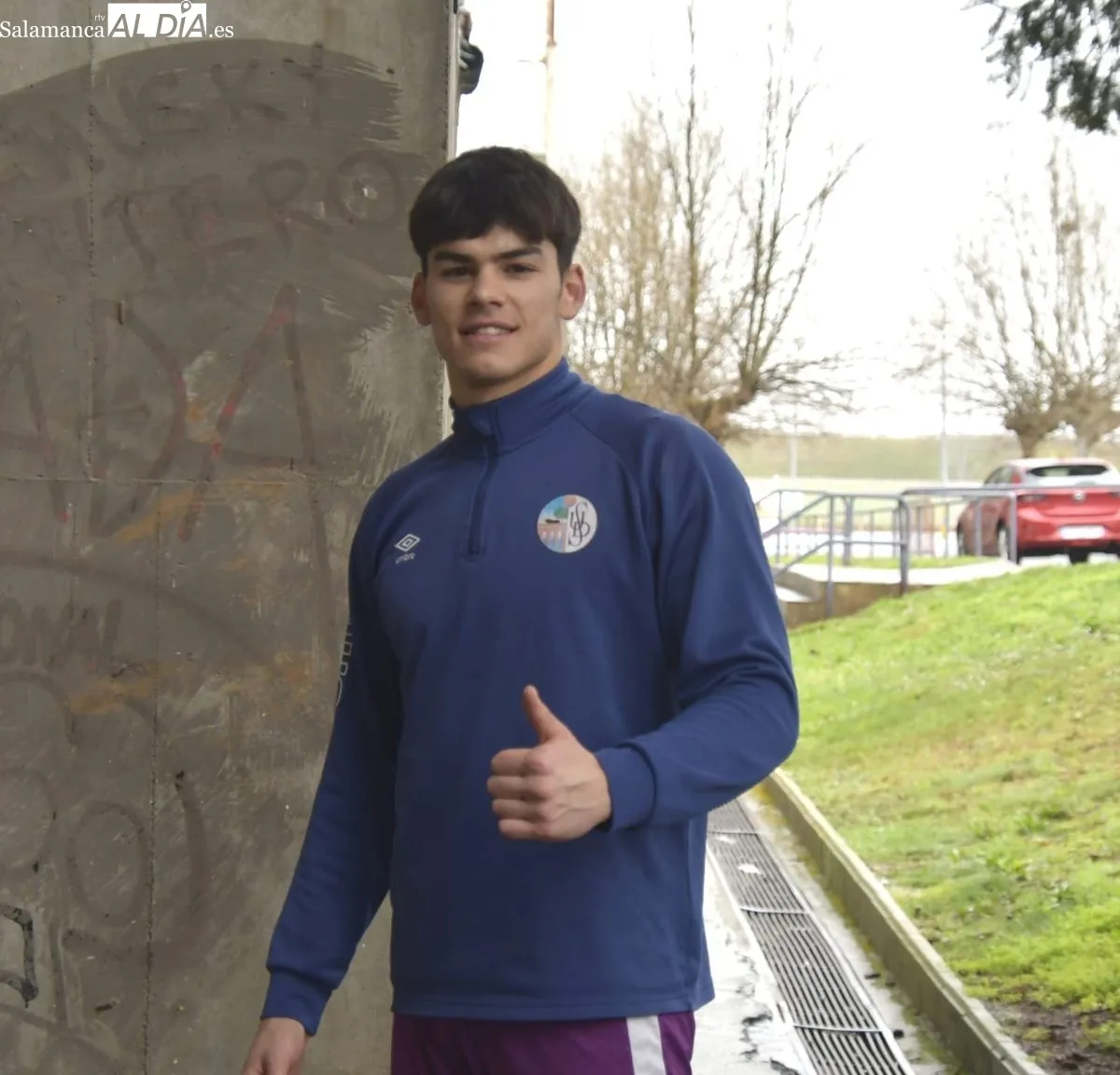 Jugadores del Salamanca UDS tras la sesión de gimnasio y recuperación de este martes