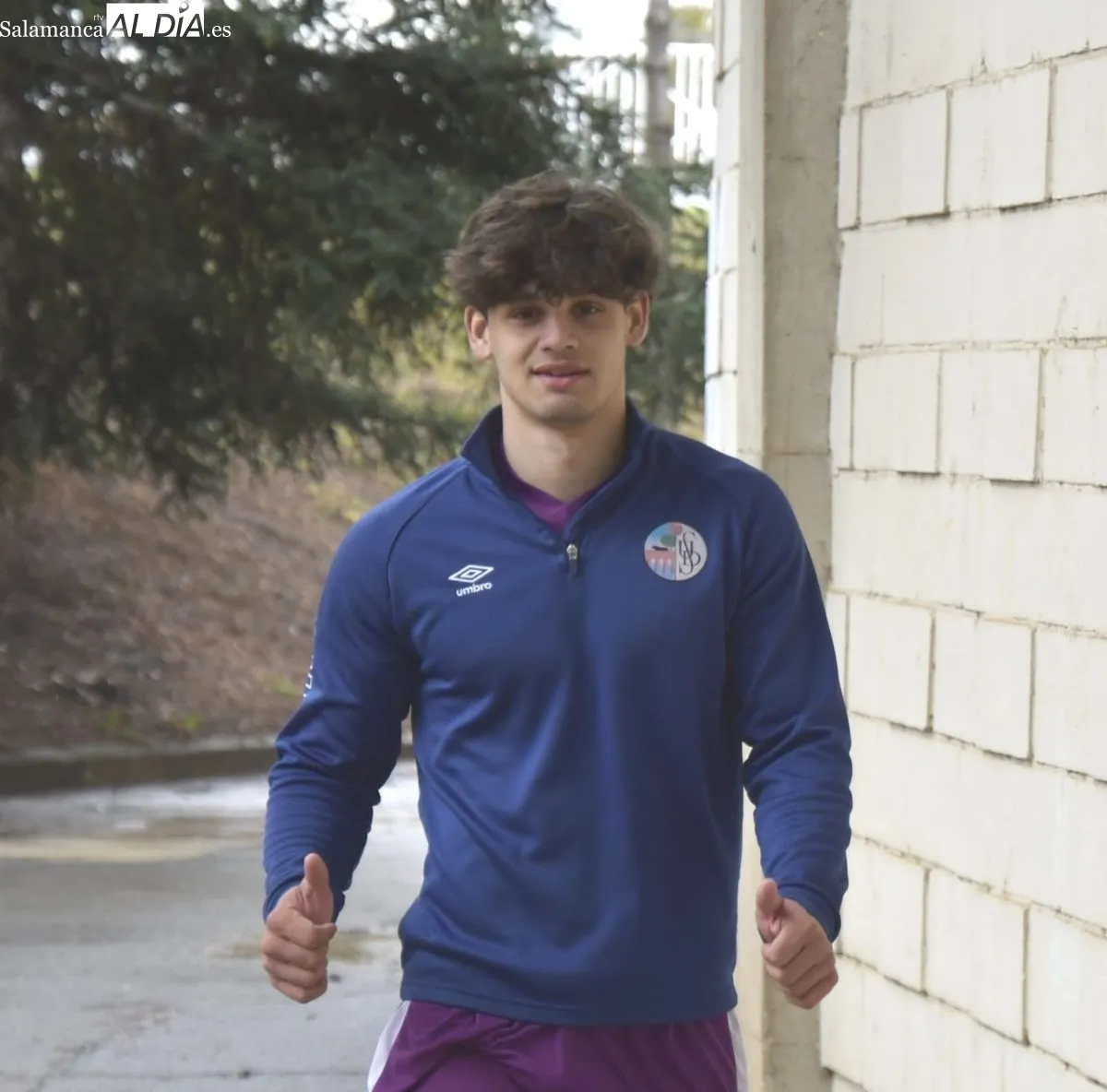 Jugadores del Salamanca UDS tras la sesión de gimnasio y recuperación de este martes