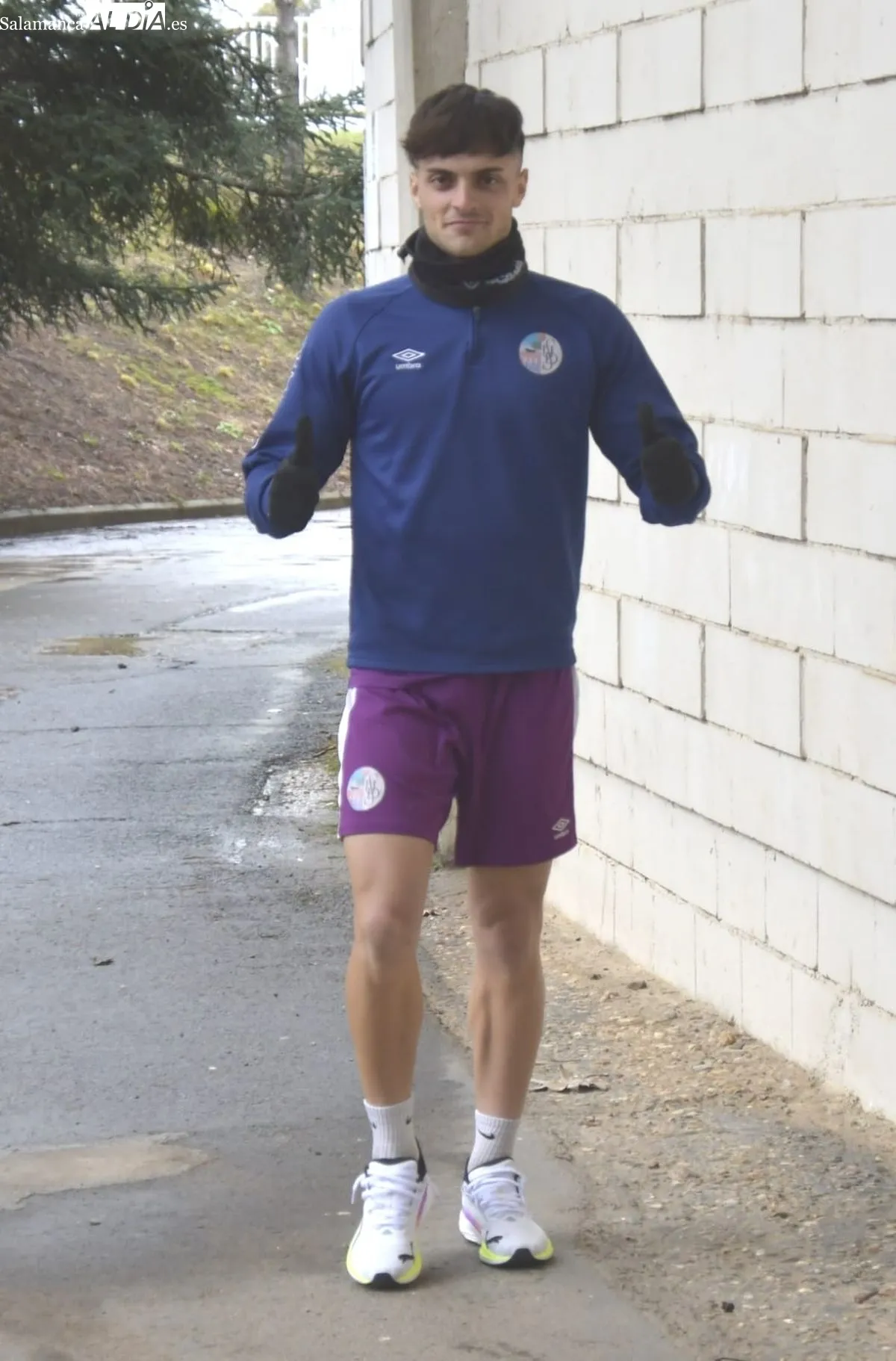 Jugadores del Salamanca UDS tras la sesión de gimnasio y recuperación de este martes