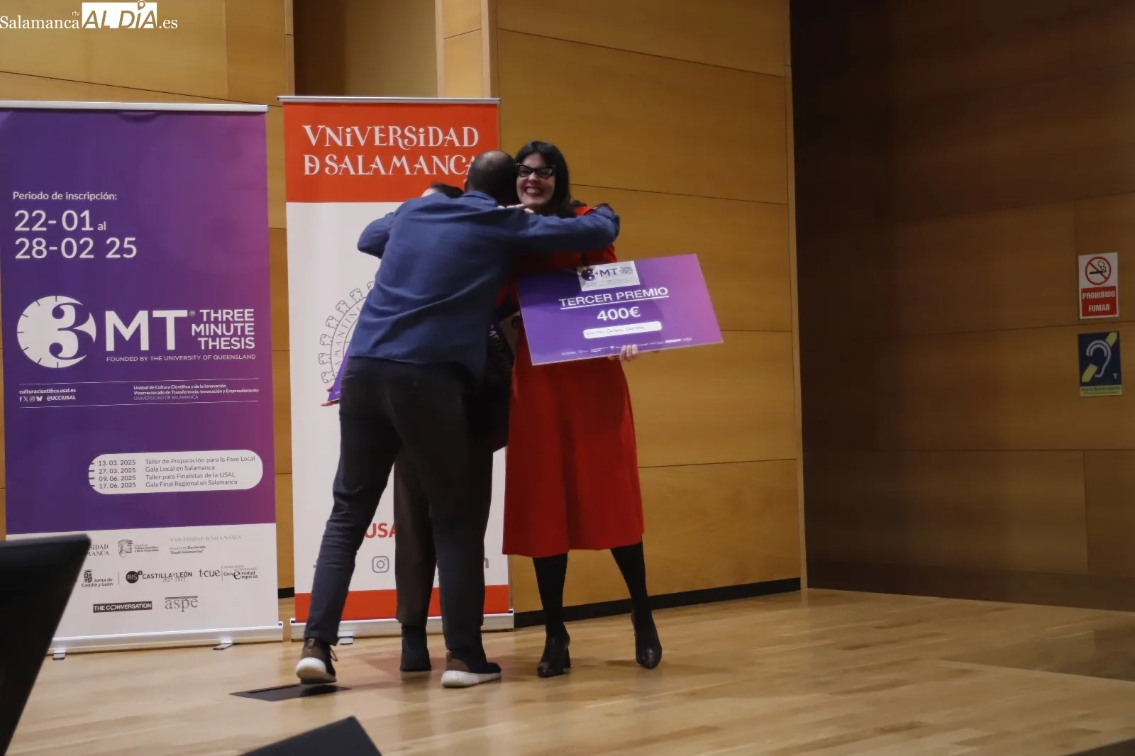 Clausura del concurso 'Tesis en tres minutos' de la Unidad de Cultura Científica y de la Innovación de la USAL y Escuela de Doctorado “Studi Salamantini” de la USAL. Fotos: Ángel Puma