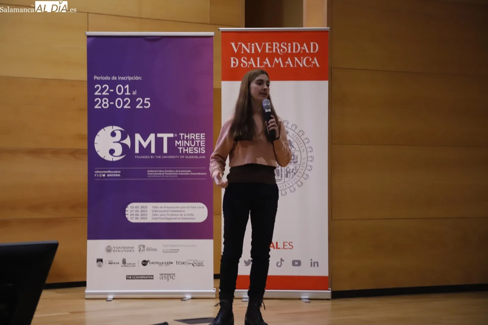 Clausura del concurso 'Tesis en tres minutos' de la Unidad de Cultura Científica y de la Innovación de la USAL y Escuela de Doctorado “Studi Salamantini” de la USAL. Fotos: Ángel Puma