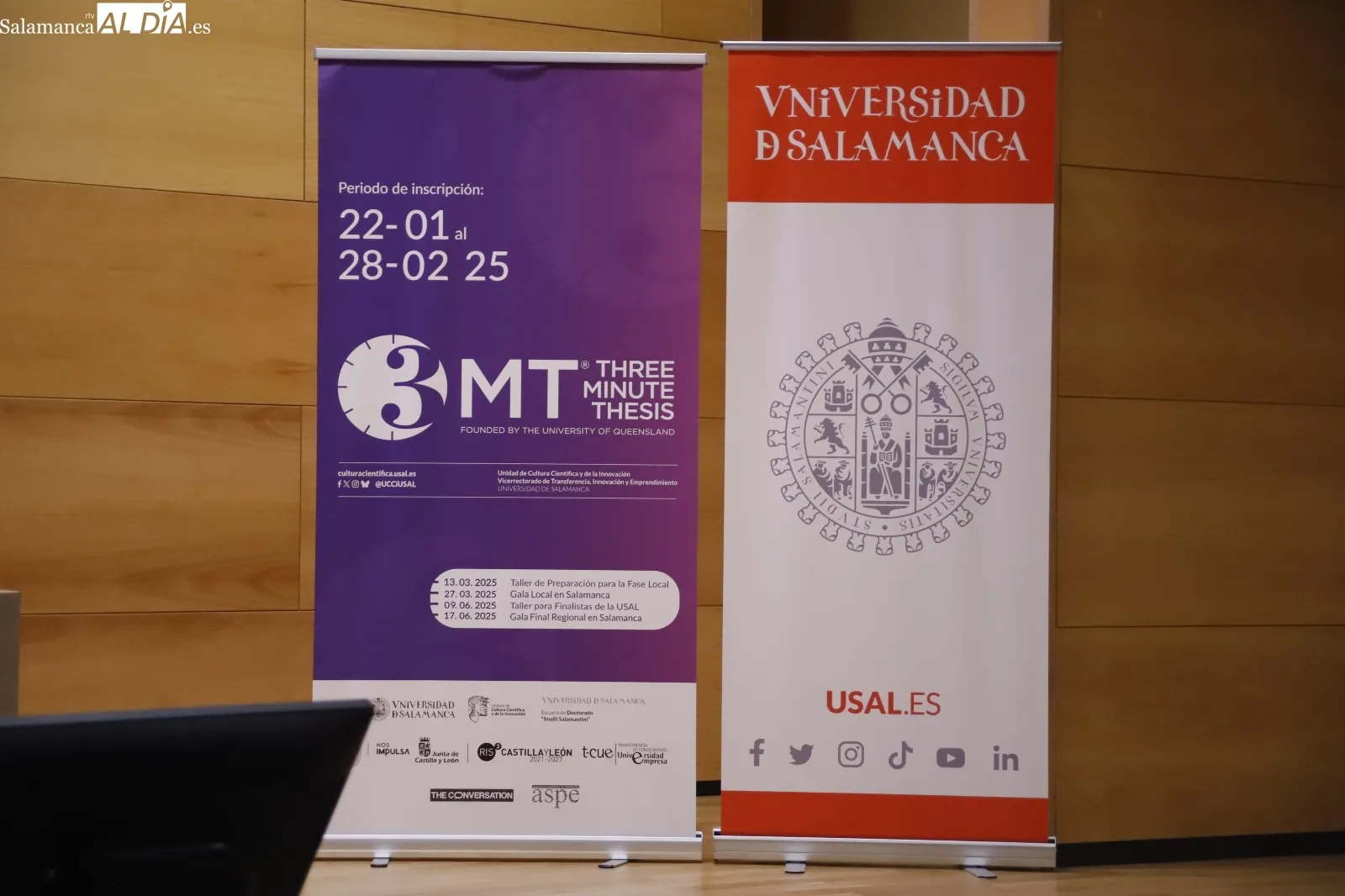 Clausura del concurso 'Tesis en tres minutos' de la Unidad de Cultura Científica y de la Innovación de la USAL y Escuela de Doctorado “Studi Salamantini” de la USAL. Fotos: Ángel Puma