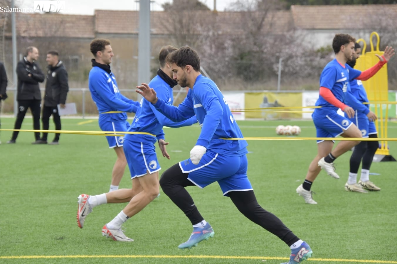 Unionistas inicia una semana más tranquila con el regreso de Álvaro Gómez, con la mano aún escayolada, al grupo: Iñaki, OK (FOTOS)