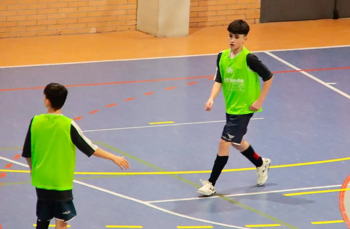 Los salmantinos Iván Santos y Rodrigo Díez entrenan de nuevo con la Selección SUB-14 de CyL de fútbol Sala