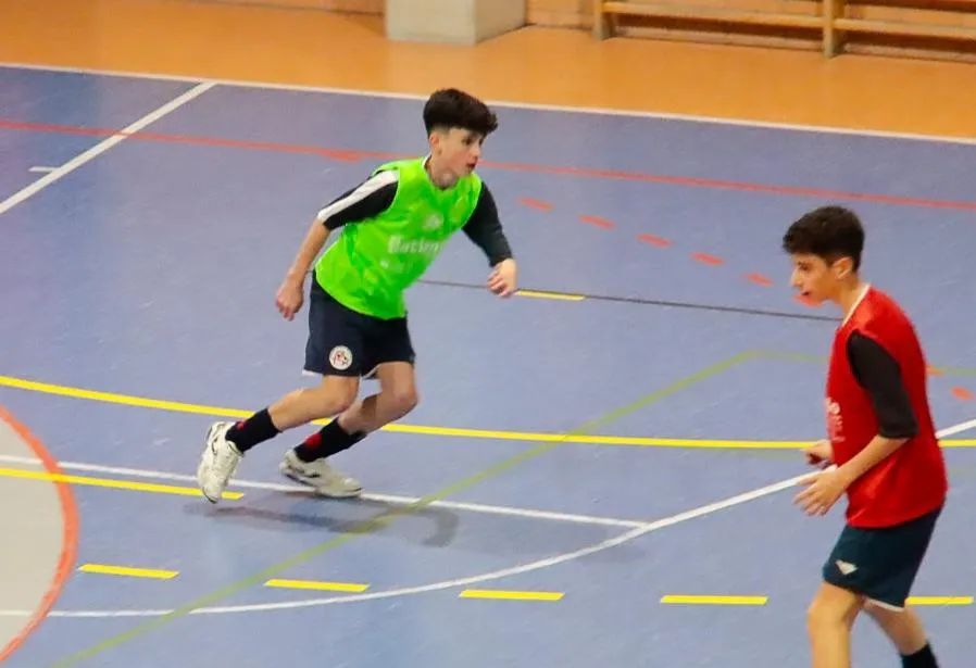 Los salmantinos Iván Santos y Rodrigo Díez entrenan de nuevo con la Selección SUB-14 de CyL de fútbol Sala