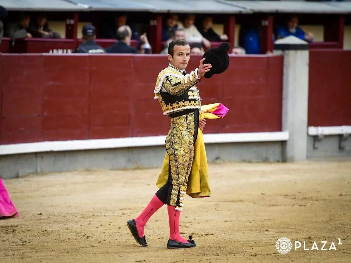 El salmantino Damián Castaño en la Monumental plaza de toros de Las Ventas (Madrid)