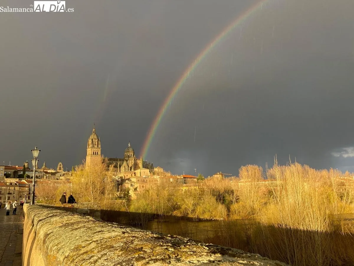Espectacular arco iris en Salamanca | Fotos: Vanesa Martins