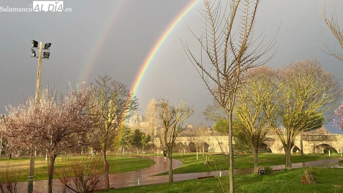 Espectacular arco iris en Salamanca | Fotos: Vanesa Martins