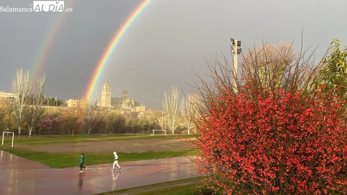 Espectacular arco iris en Salamanca | Fotos: Vanesa Martins