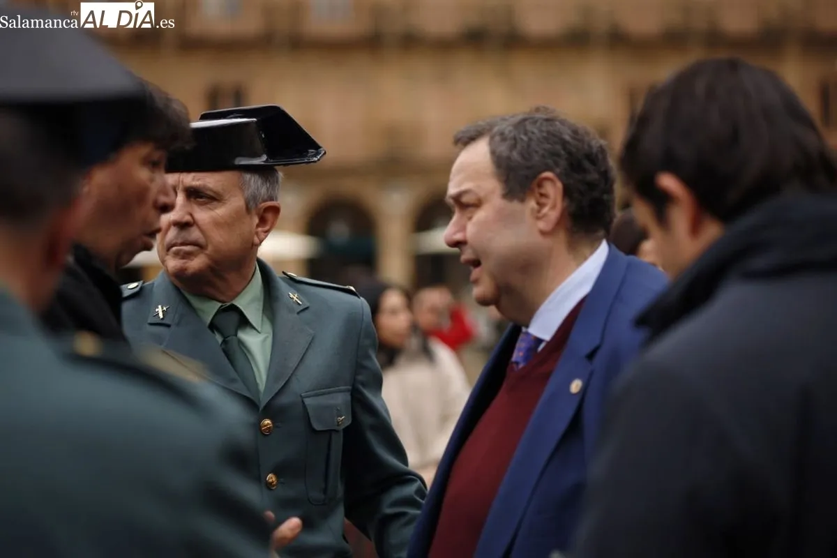 Acto en la Plaza Mayor de Salamanca por el Día Europeo en Memoria de las Víctimas del Terrorismo. Foto de David Dóminguez