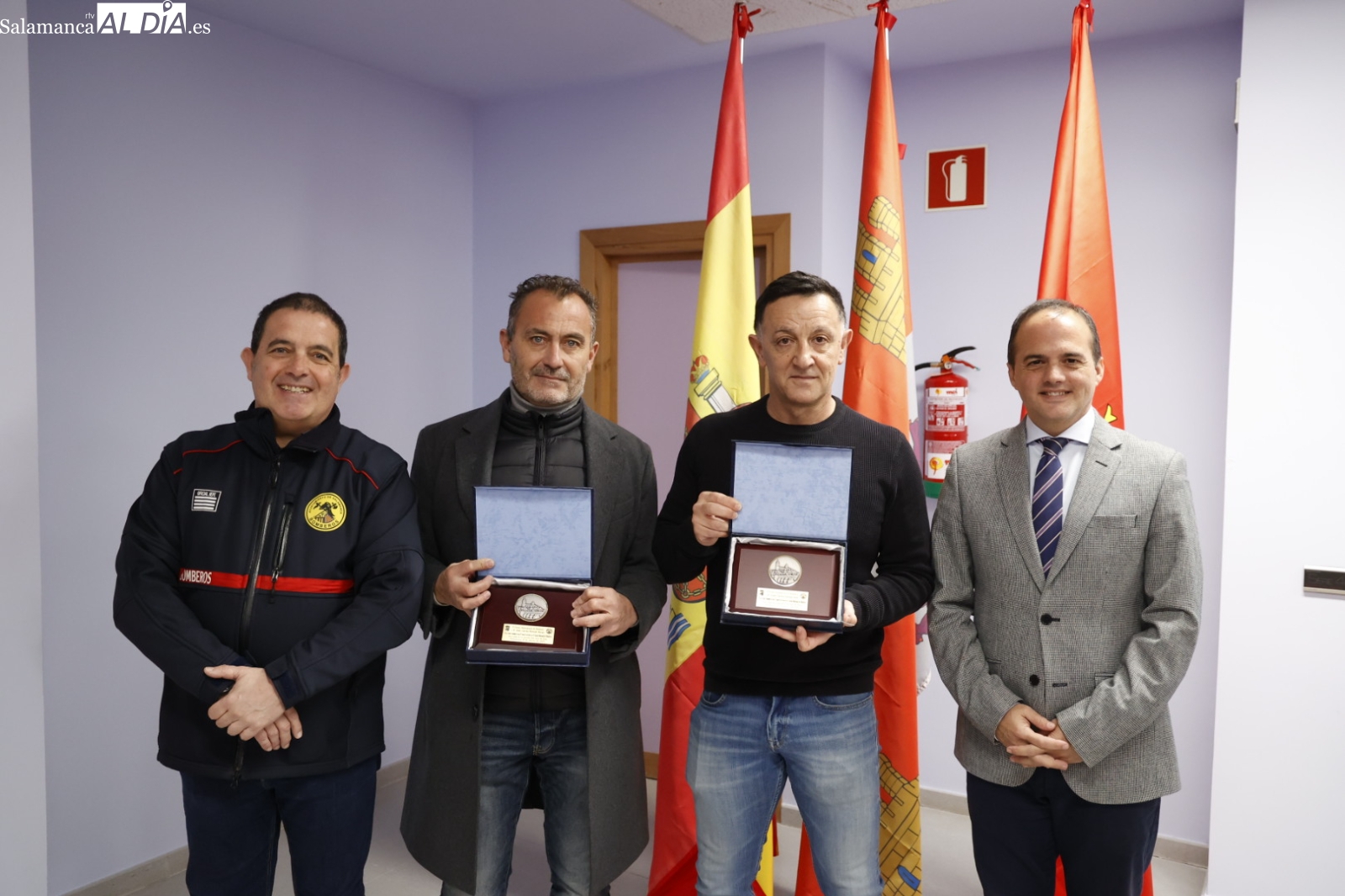 Los bomberos de Salamanca celebran su festividad con una entrega de reconocimientos (FOTOS)