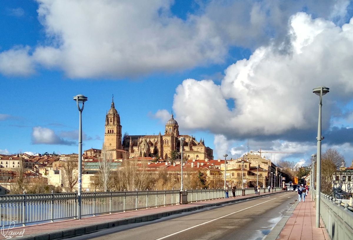 Catedral de Salamanca y Puente Enrique Estevan