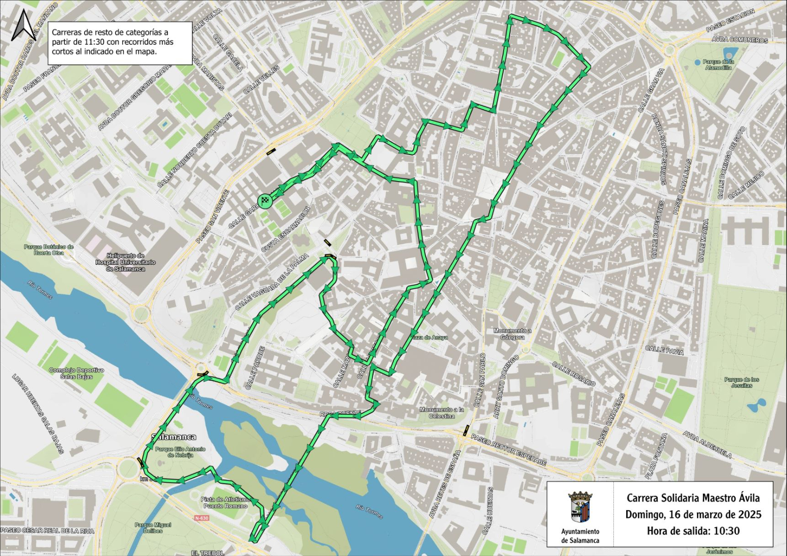 Cortes de tráfico con motivo de la celebración de la IV Carrera Solidaria Colegio Maestro Ávila