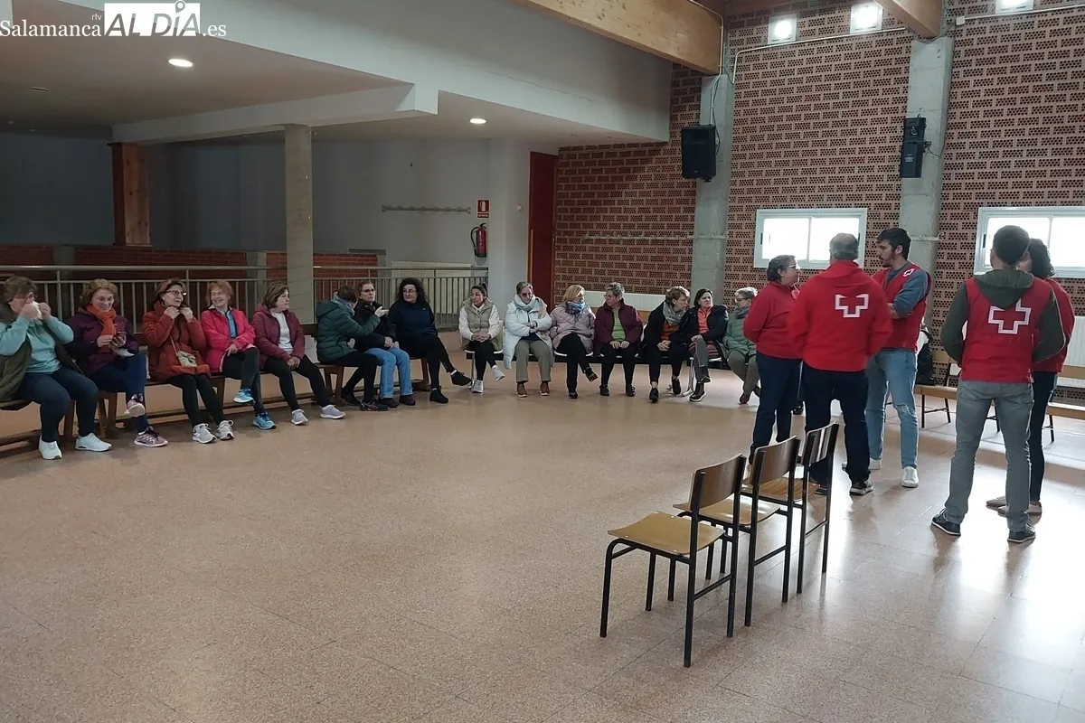 Curso de gimnasia en El Cubo de Don Sancho impartido por Cruz Roja