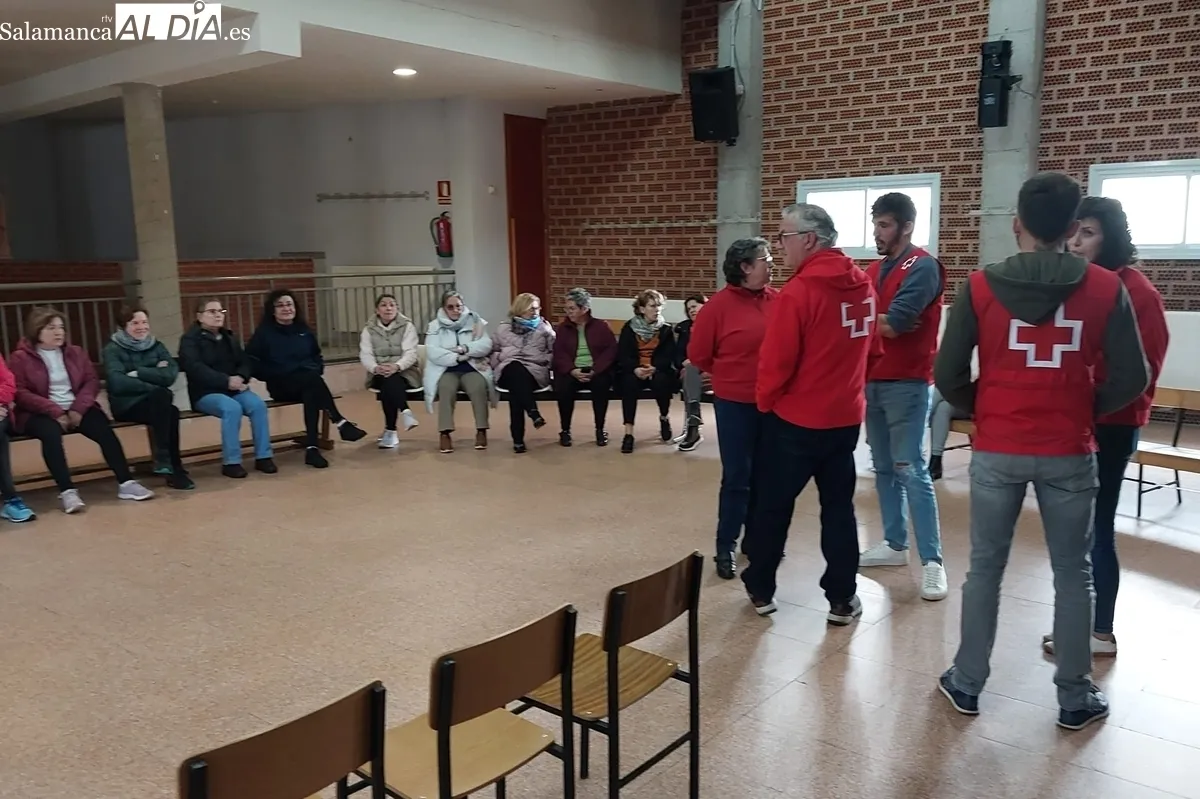 Curso de gimnasia en El Cubo de Don Sancho impartido por Cruz Roja