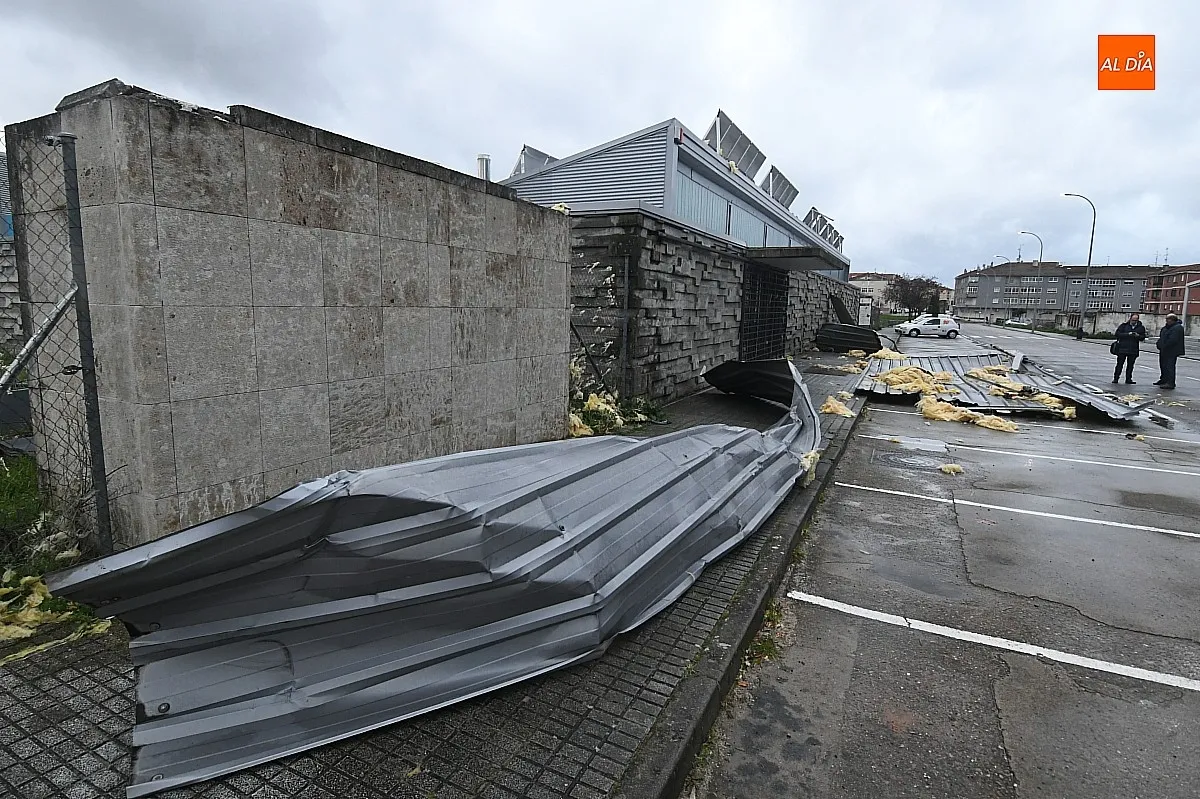 El fuerte viento ha causado daños en Ciudad Rodrigo/ Fotos: Adrián M.Pastor