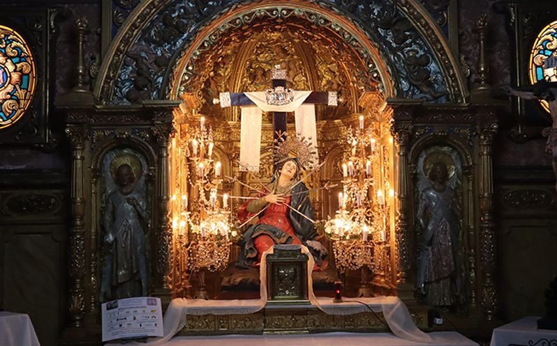 La Vera Cruz honra con un novenario a la Virgen de los Dolores